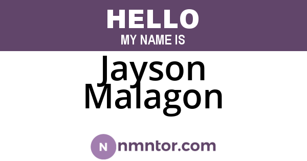 Jayson Malagon