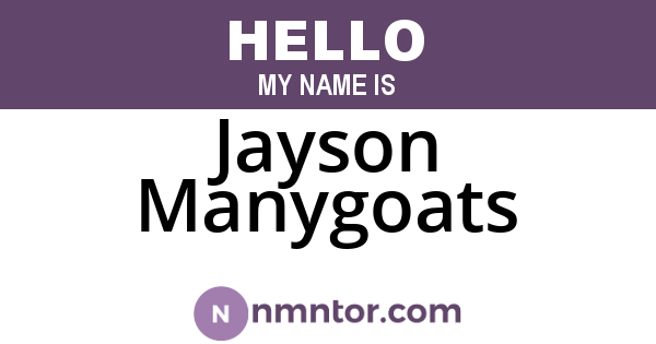 Jayson Manygoats