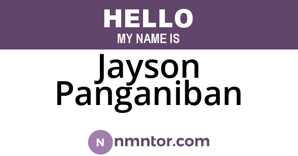 Jayson Panganiban