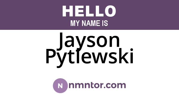 Jayson Pytlewski