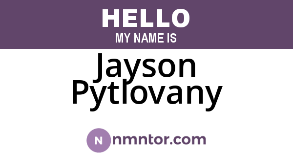 Jayson Pytlovany