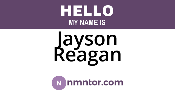 Jayson Reagan