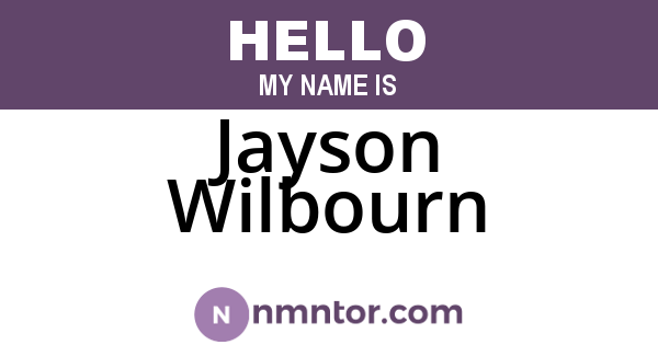Jayson Wilbourn