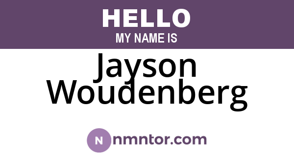 Jayson Woudenberg