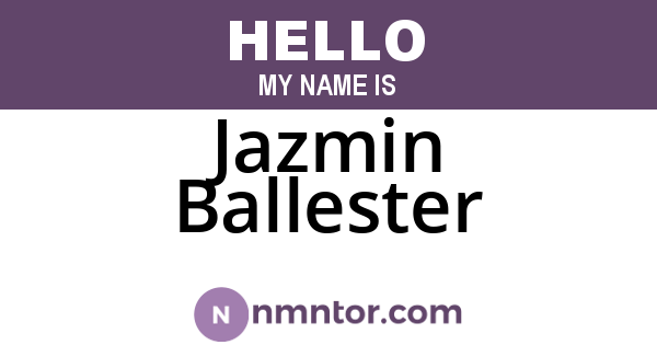 Jazmin Ballester