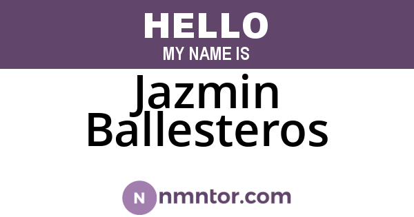 Jazmin Ballesteros