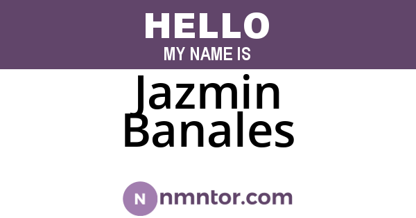 Jazmin Banales