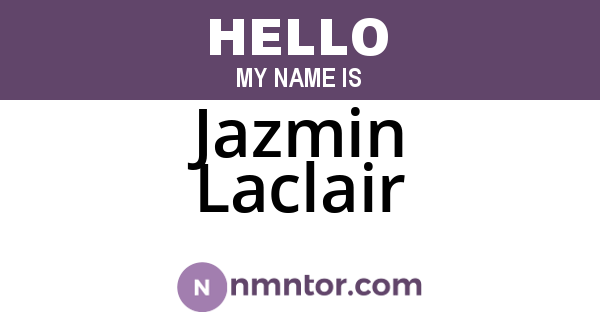 Jazmin Laclair