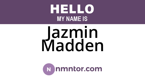 Jazmin Madden