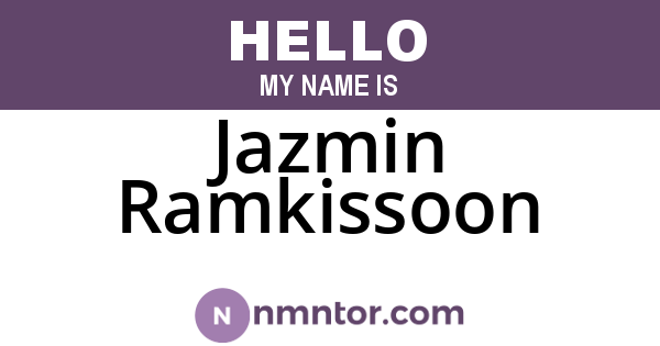 Jazmin Ramkissoon