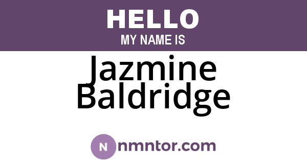 Jazmine Baldridge