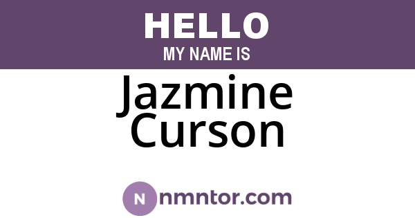 Jazmine Curson