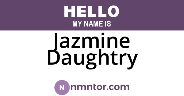 Jazmine Daughtry