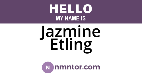 Jazmine Etling