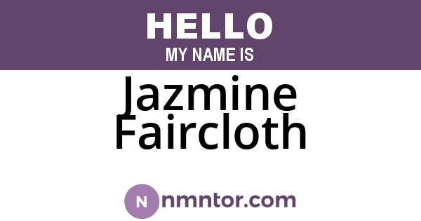 Jazmine Faircloth