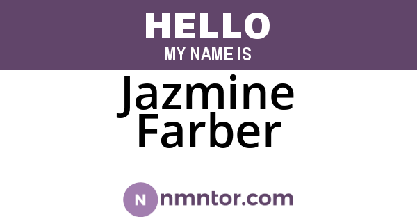 Jazmine Farber