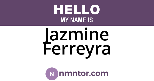 Jazmine Ferreyra