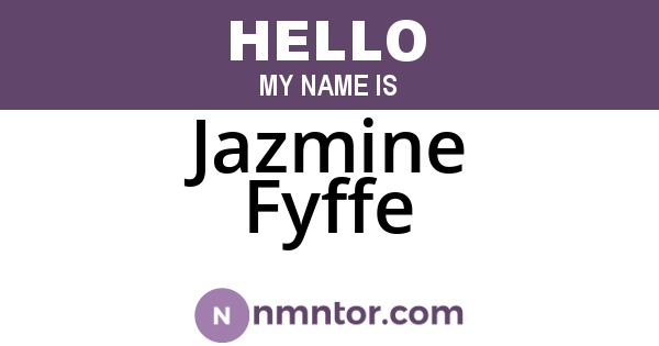Jazmine Fyffe