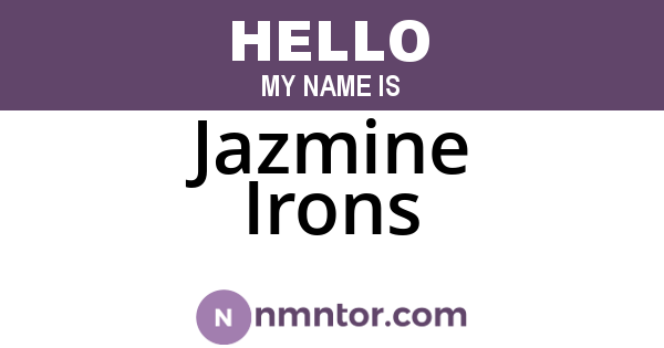 Jazmine Irons