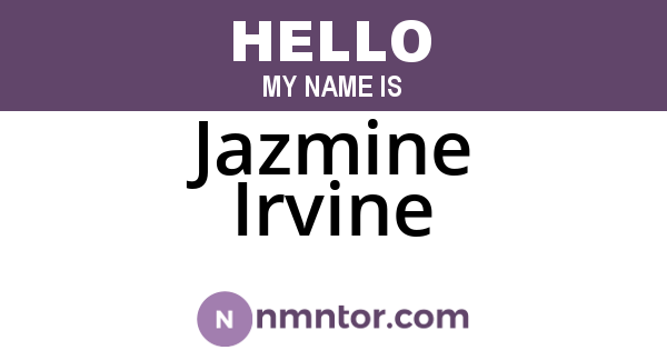 Jazmine Irvine