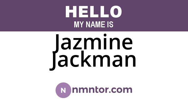 Jazmine Jackman