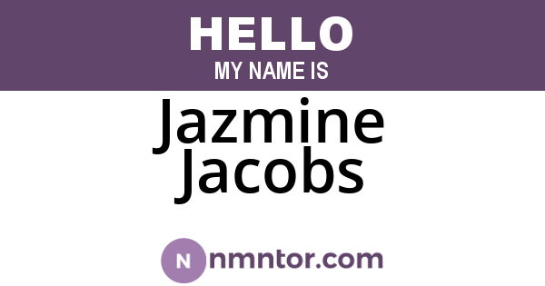 Jazmine Jacobs