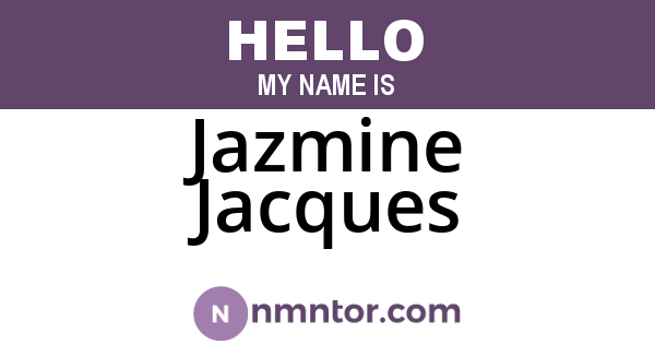 Jazmine Jacques
