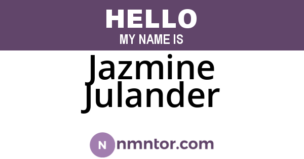 Jazmine Julander