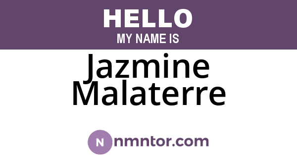 Jazmine Malaterre