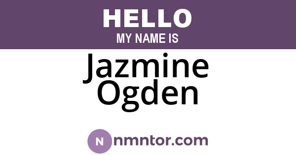 Jazmine Ogden