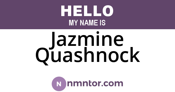 Jazmine Quashnock