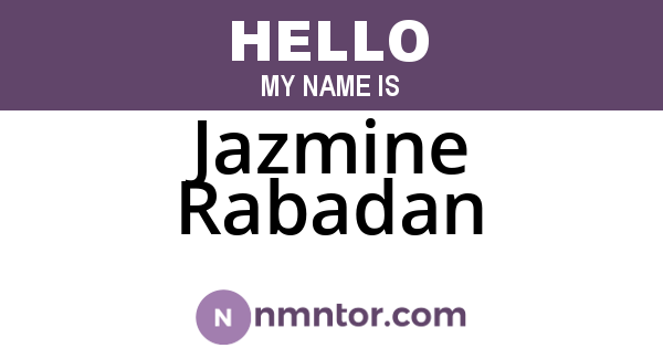 Jazmine Rabadan