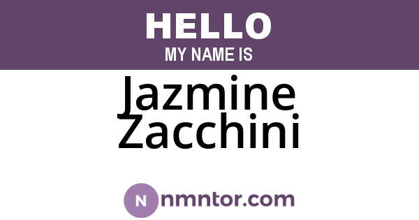 Jazmine Zacchini