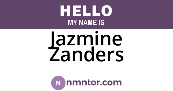 Jazmine Zanders