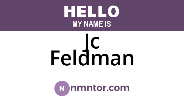 Jc Feldman
