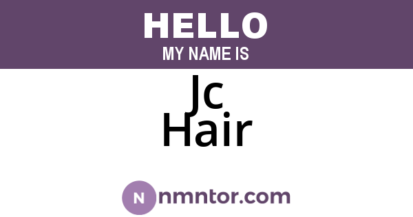 Jc Hair