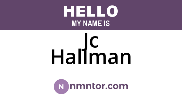 Jc Hallman