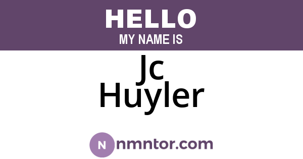 Jc Huyler