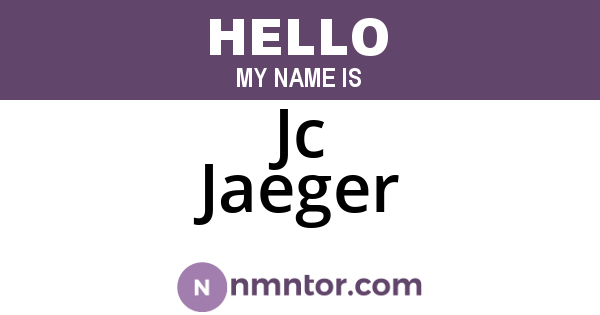 Jc Jaeger