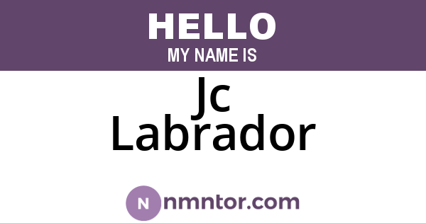 Jc Labrador