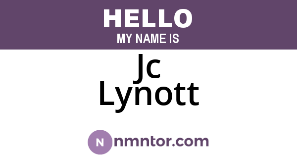 Jc Lynott