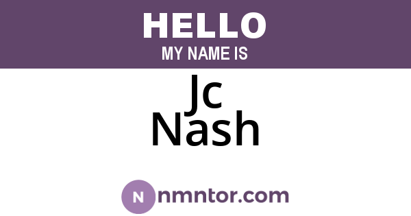 Jc Nash