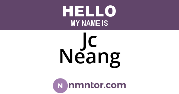 Jc Neang