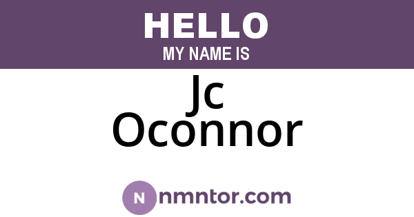 Jc Oconnor