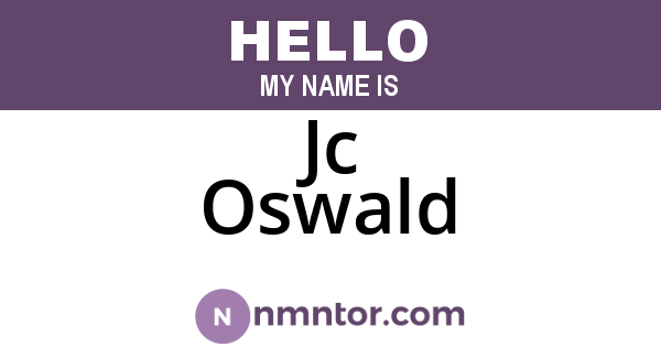 Jc Oswald