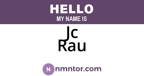 Jc Rau