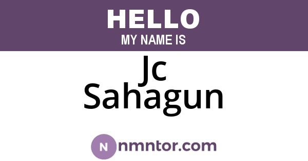 Jc Sahagun