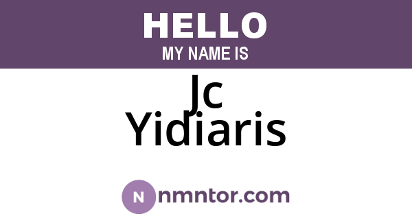 Jc Yidiaris