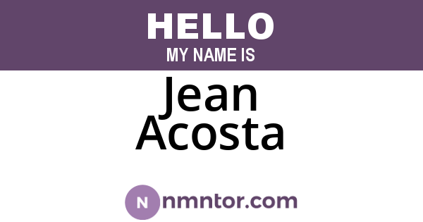 Jean Acosta