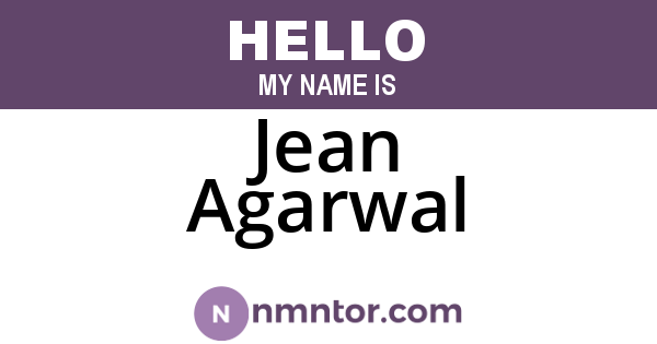 Jean Agarwal
